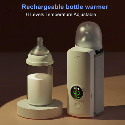 Baby Bottle Warmer w/ USB Charging And Digital Display